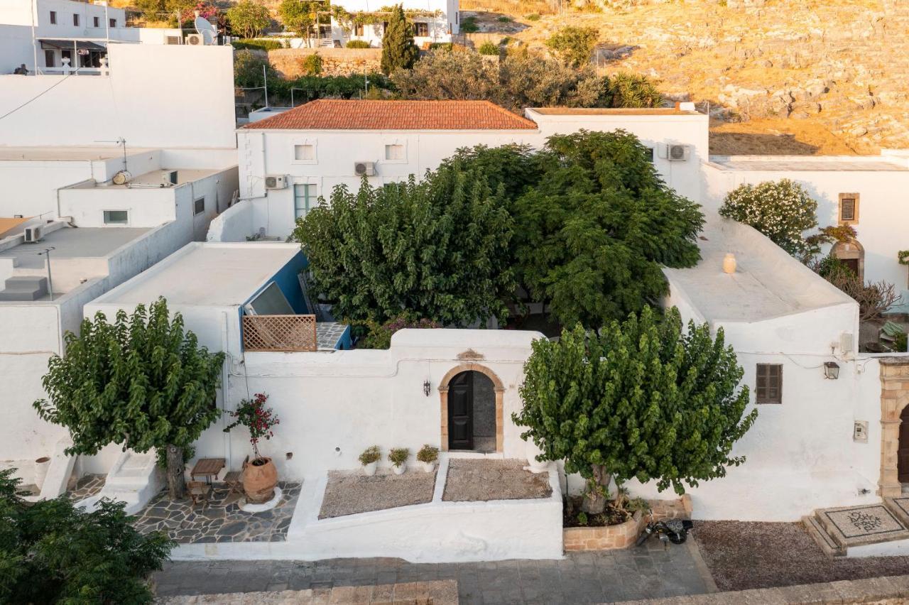 Вилла Casa Angelina Lindian House With Large Garden Линдос Экстерьер фото